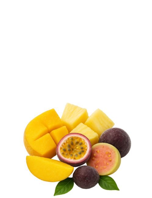 Frutas tropicales congeladas