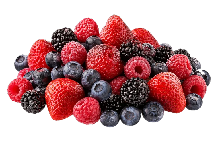 Frutos rojos congelados
