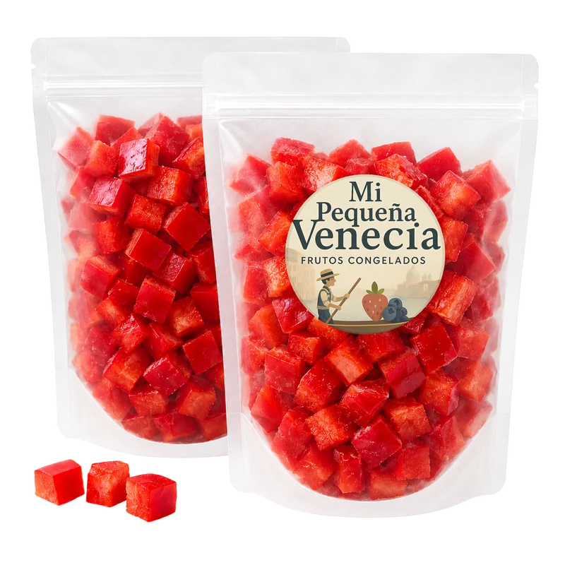 Morrón rojo congelado
